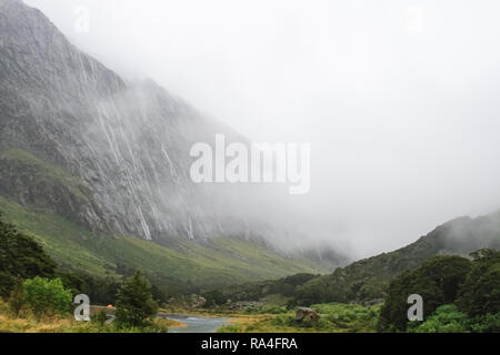 Montagne delle Alpi del Sud della Nuova Zelanda. Nuova Zelanda paesaggi Foto Stock