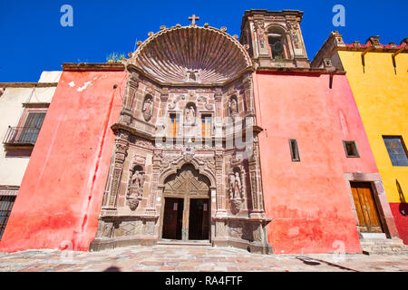 San Miguel De Allende, Nuestra Senora de Salud chiesa nel centro storico della città Foto Stock