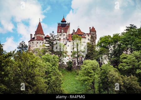 Dracula medievale castello di Bran della Transilvania, regione Brasov, Romania Foto Stock