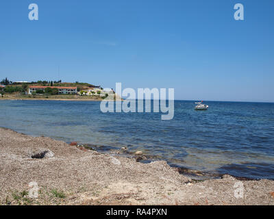 Visualizzazione isolata del Akbuk bay Turchia Foto Stock
