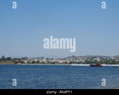 Visualizzazione isolata del Akbuk bay Turchia Foto Stock