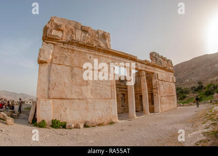 Parzialmente ristrutturato Qasr Al-Abd palace a Al-Iraq sito storico, Giordania Foto Stock