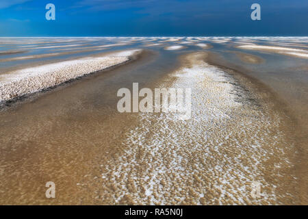 Una strana forma di Urmia lake Foto Stock