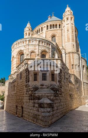 Dormitio Abbey, Chiesa Bizantina, il monte di Sion, Gerusalemme, Israele Foto Stock