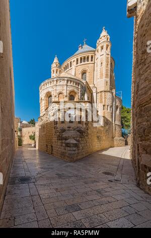 Dormitio Abbey, Chiesa Bizantina, il monte di Sion, Gerusalemme, Israele Foto Stock