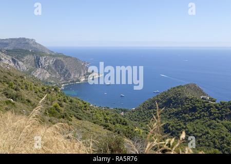 Costa, Cap d'Ail, Riviera Francese, Cote d'Azur, in Francia Foto Stock