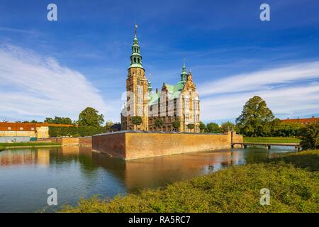 Il Castello di Rosenborg, Copenaghen, la regione della capitale della Danimarca, la Danimarca Foto Stock