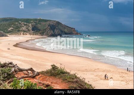 Praia do Amado, Costa Vicentina, Algarve, Portogallo, Europa Foto Stock