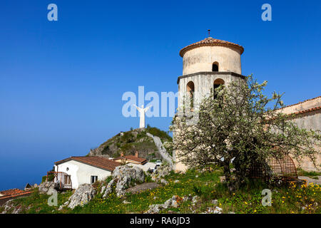 Basilica di San Biagio, Cristo statua, Maratea, Provinz Potenza, Basilikata, Italien Foto Stock