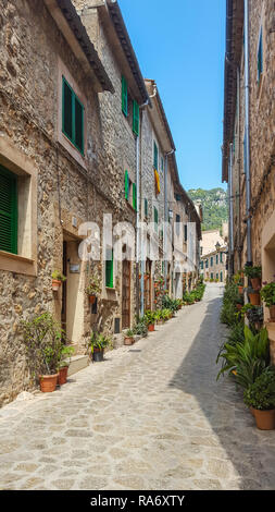 Valldemossa un piccolo villaggio a Maiorca Foto Stock