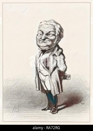 Honoré Daumier, Adolphe Thiers, francese, 1808 - 1879, 1848, litografia. Reinventato da Gibon. Arte Classica con un moderno reinventato Foto Stock