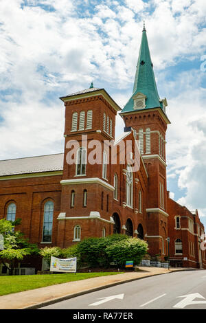 La prima Chiesa Presbiteriana, 100 East Frederick Street, Staunton, Virginia Foto Stock