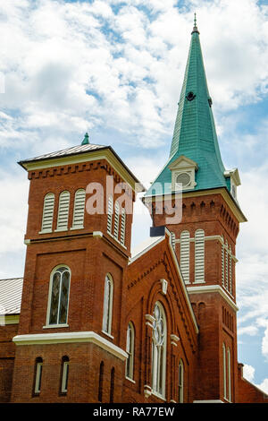 La prima Chiesa Presbiteriana, 100 East Frederick Street, Staunton, Virginia Foto Stock