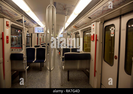 U-Bahn metropolitana, Norimberga, Baviera, Germania Foto Stock