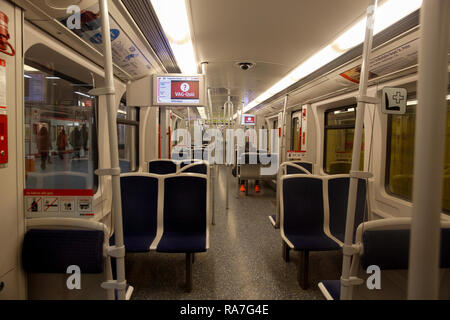 U-Bahn metropolitana, Norimberga, Baviera, Germania Foto Stock