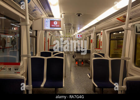 U-Bahn metropolitana, Norimberga, Baviera, Germania Foto Stock