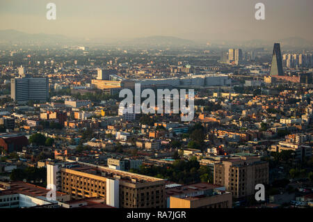 Un vago vista di Città del Messico, Messico Foto Stock