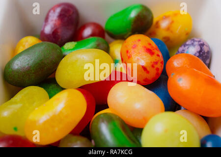 Caramelle colorate e gelatina Foto Stock