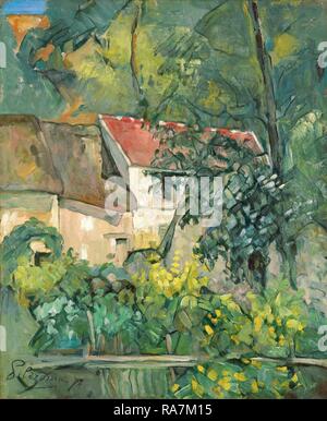 Paul Cézanne, francese (1839-1906), la casa di Père Lacroix, 1873, olio su tela. Reinventato da Gibon. Arte Classica con un reinventato Foto Stock