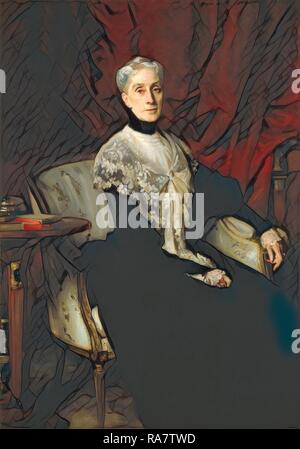 John Singer Sargent, Ellen Peabody Endicott (Sig.ra William Crowninshield Endicott), American, 1856 - 1925, 1901, olio reinventato Foto Stock