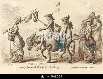 Daniel Nikolaus Chodowiecki (tedesco, 1726 - 1801), il pellegrinaggio di Bucholz francese, 1775, l'attacco. Reinventato Foto Stock