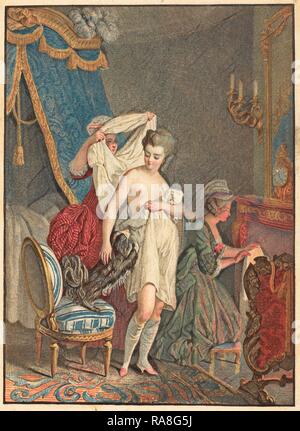 Nicolas Francois Regnault (francese, 1746 - c. 1810), le leva, colore attacco imbianchini e attacco. Reinventato Foto Stock