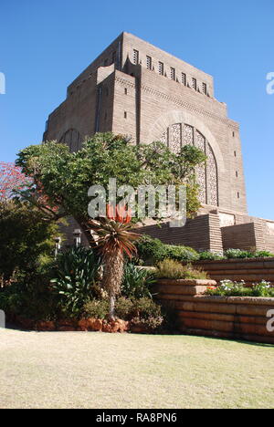 L'imponente Monumento Voortrekker nella periferia di Pretoria in Sud Africa Foto Stock