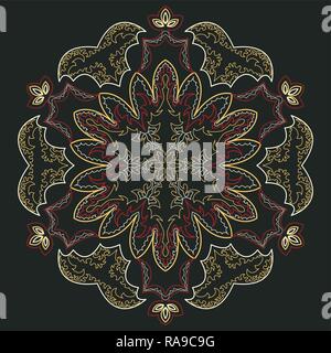 Vintage modello di vettore. Disegnato a mano sfondo astratto. Retrò decorativi banner. Può essere utilizzato per banner, invito scheda di nozze, scrapbooking e ot Illustrazione Vettoriale