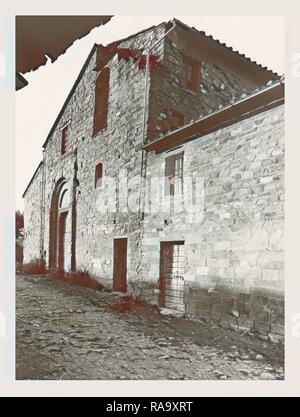 Umbria Perugia Pieve di confinare la Cascina Romanica, questa è la mia Italia, il paese italiano di storia visiva, Stampe reinventato Foto Stock