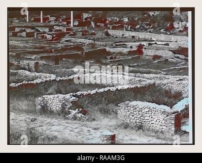 Abruzzo Alba Fucens viste generali, questa è la mia Italia, il paese italiano di storia visiva, romana repubblicana reinventato veterano Foto Stock