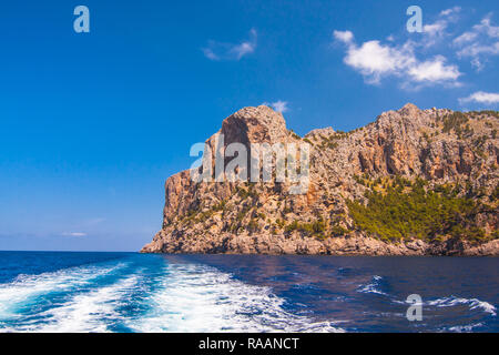 Seacoast dell'isola di Maiorca. Vicino a Cap de Formentor Foto Stock