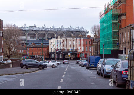 Un'immagine del ben noto Croke Park di Dublino; uno degli stadi più grandi in Europa Foto Stock