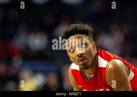 Winston-Salem, NC, Stati Uniti d'America. Il 2 gennaio, 2019. Cornell Big Red guard Matt Morgan (10) nel NCAA Basketball matchup LJVM al Colosseo in Winston-Salem, NC. (Scott Kinser/Cal Sport Media) Credito: csm/Alamy Live News Foto Stock