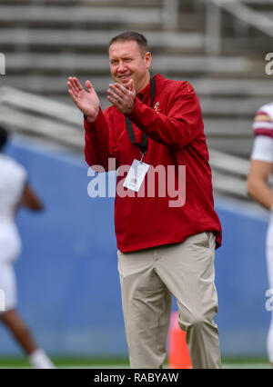 Dallas, TX, Stati Uniti d'America. Il 26 dicembre, 2018. Il Boston College vice capo allenatore, Scot Loeffler, alla NCAA Football primi responder Bowl gioco tra il Boise State Broncos e il Boston College Eagles al Cotton Bowl di Dallas, TX. (Assoluta fotografo completo & Company Credit: Joe Calomeni/MarinMedia.org/Cal Sport Media) Credito: csm/Alamy Live News Foto Stock