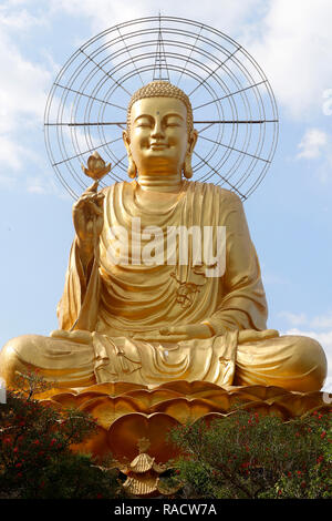 Van Hanh Zen monastero buddista di Dalat, Vietnam, Indocina, Asia sud-orientale, Asia Foto Stock