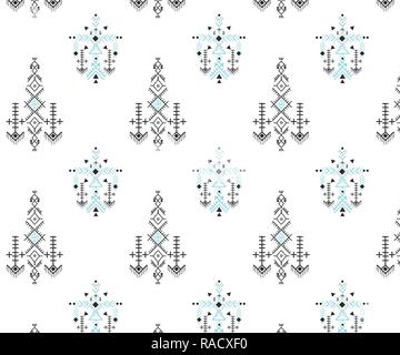 Tribal seamless pattern - Berber segni nativo ,etnica Illustrazione Vettoriale