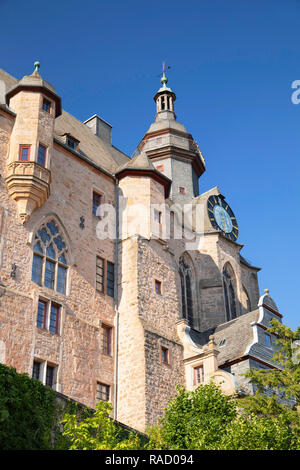 Landgrafenschloss Marburg (castello), Marburg, Hesse, Germania, Europa Foto Stock