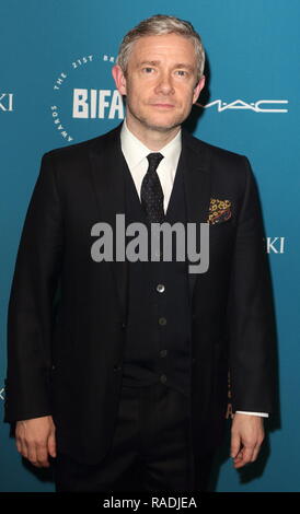 British Independent Film Awards presso Old Billingsgate, Londra dotata: Martin Freeman dove: Londra, Regno Unito quando: 02 Dic 2018 Credit: WENN.com Foto Stock