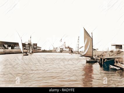 Southern Yacht Club, West End, New Orleans, Southern Yacht Club, Yacht club, Clubhouse, yacht, moli e banchine reinventato Foto Stock