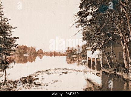 Il lago a Mt. Holyoke College, South Hadley, Mount Holyoke College, Università e college, laghi e stagni, Regno reinventato Foto Stock