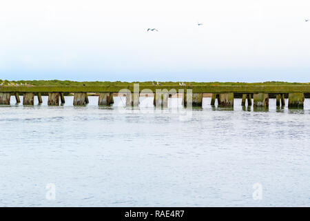 Giunzione del Fiume Blyth e Dunwich nel fiume Southwold, una popolare località balneare del Regno Unito Foto Stock