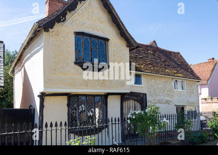 Medieval Ancient House Museum, High Street, Clare, Suffolk, Inghilterra, Regno Unito Foto Stock