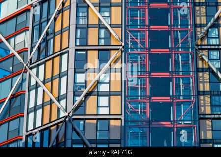 Appartamento abstract architettura in Holland Street. Londra, Inghilterra Foto Stock