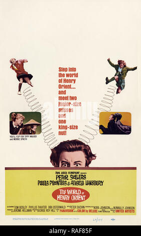 Mondo di Henry Orient, il (United Artists, 1964), Poster Peter Sellers, Paula Prentiss, Angela Lansbury Riferimento File # 33636 873THA Foto Stock