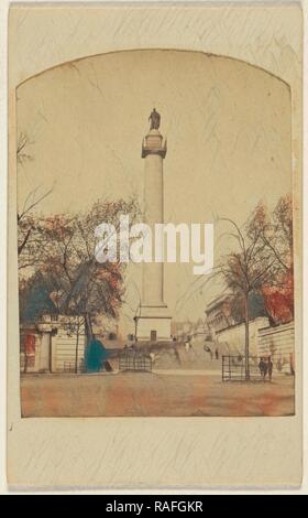 Viste su Londra. Duke of York's colonne, inglesi, circa 1865, albume silver stampa. Reinventato da Gibon. Arte Classica reinventato Foto Stock