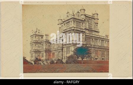 Wollaton Hall. Signore Middleton vicino a Nottingham, William Woodward & Company, 24 ottobre 1865, albume silver stampa reinventato Foto Stock