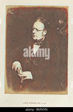 John Hunter, W.S. L.L.D, Hill & Adamson (scozzese, attivo 1843 - 1848), Scozia, 1843 - 1848, salata stampa carta reinventato Foto Stock