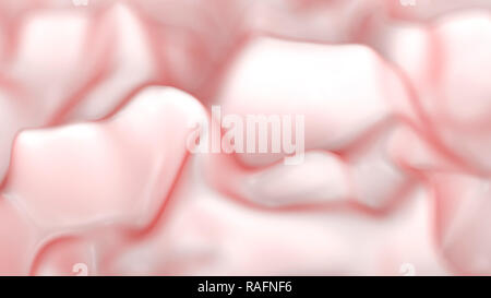 Abstract luce soft coral background. 3D render illustrazione Foto Stock