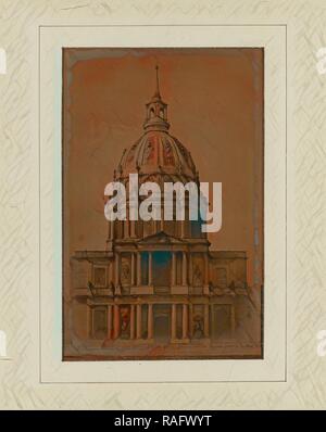 Cupola di San Louis-des-Invalides , Dôme des Invalides, Armand-Hippolyte-Louis Fizeau (francese, 1819 - 1896), circa 1840 reinventato Foto Stock