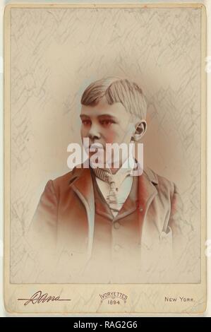 Freddie McL giovane ragazzo, Edward C. Dana (American, 1852 - 1897), 1894, gelatina silver stampa. Reinventato Foto Stock